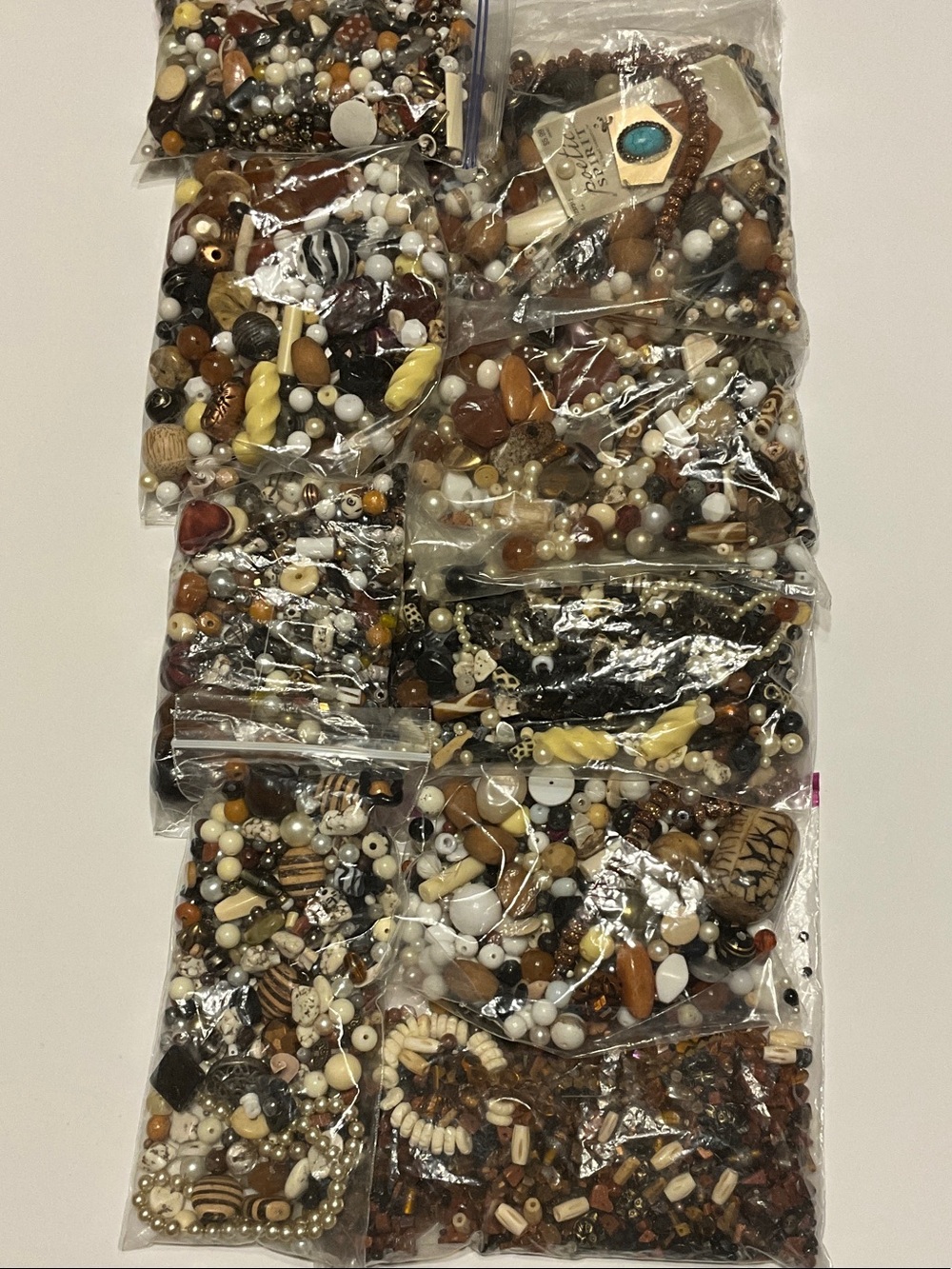 Mixed Neutral Bead Assortment for Jewelry Making-5 pounds. Mostly NEW!